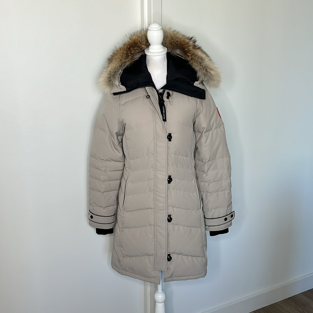 Canada Goose Women’s Parka Lorette - Limestone Coat Size XS Fur Trimmed Hood